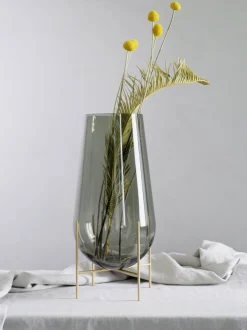 Vaso in vetro soffiato Échasse, alt. 44 cm