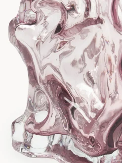 Vaso in vetro soffiato Ice, alt. 25 cm