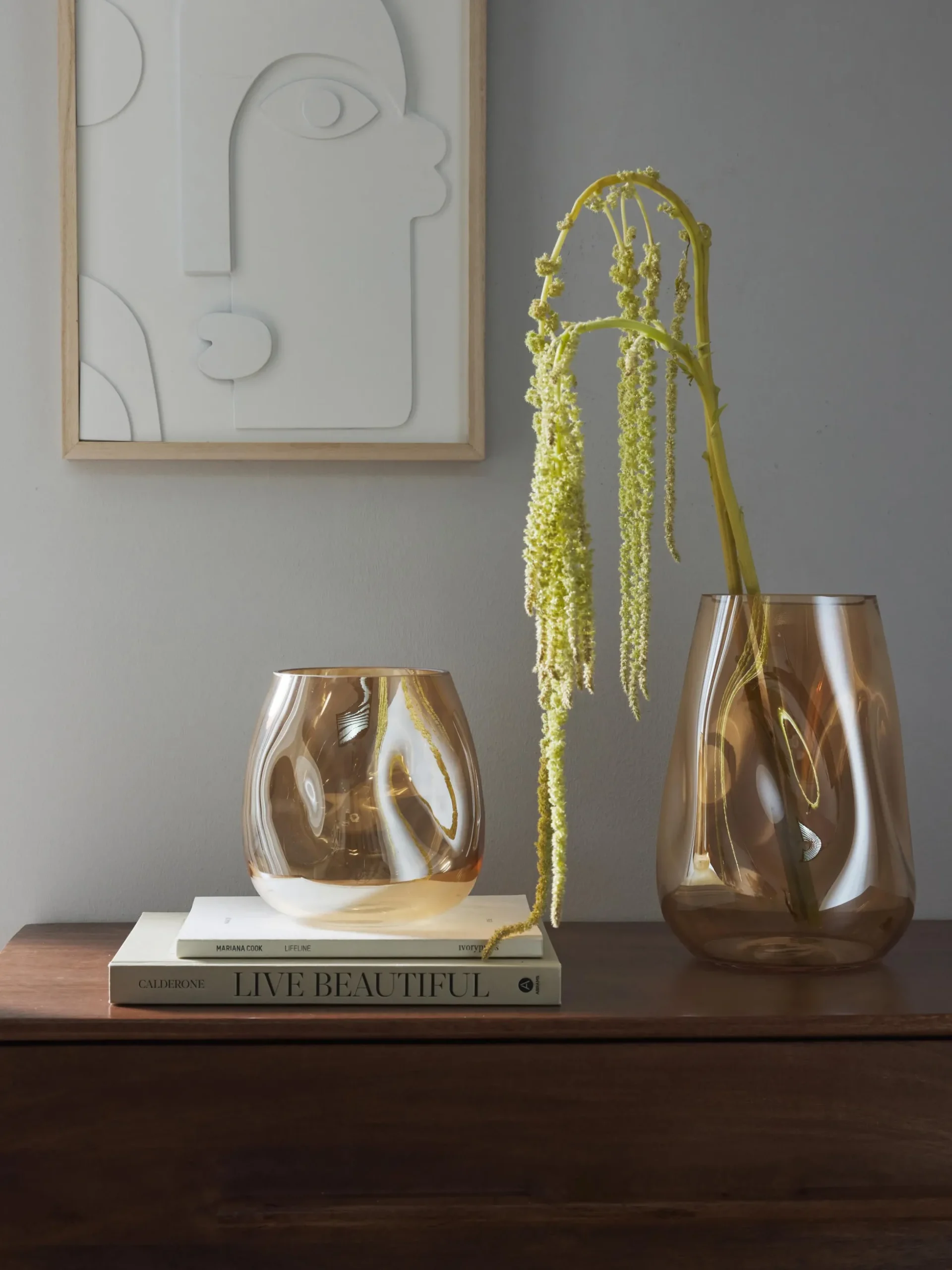 Vaso in vetro soffiato Luster