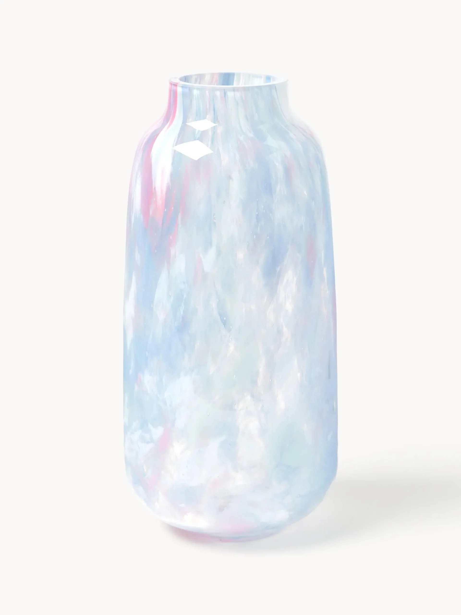 Vaso in vetro soffiato Meadows, alt. 26 cm