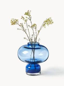 Vaso in vetro soffiato Nicola, alt. 20 cm