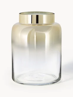 Vaso in vetro soffiato Uma, alt. 20 cm