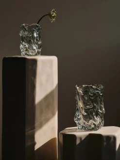 Vaso in vetro soffiato Virelle, alt. 18 cm