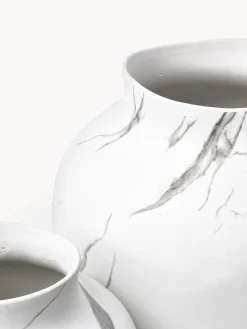 Vaso marmorizzato fatto a mano Latona, alt. 30 cm