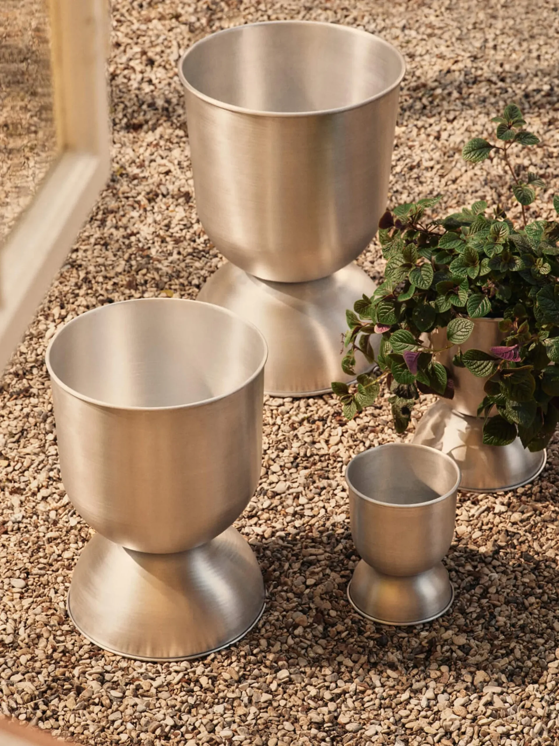 Vaso per fiori Hourglass, alt. 43 cm
