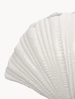 Vaso conchiglia grande di design bianco Shell, alt. 21 cm