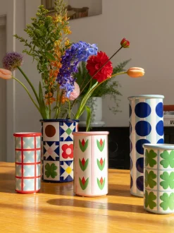 Vaso fatto a mano Patch, alt. 17 cm