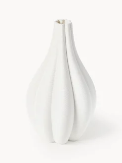 Vaso grande in porcellana con stampa 3D Sonata, alt. 40 cm