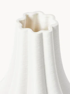 Vaso grande in porcellana con stampa 3D Sonata, alt. 40 cm
