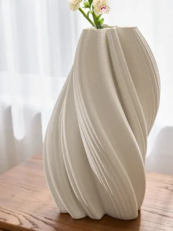 Vaso grande in porcellana 3D Melody, alt. 42 cm