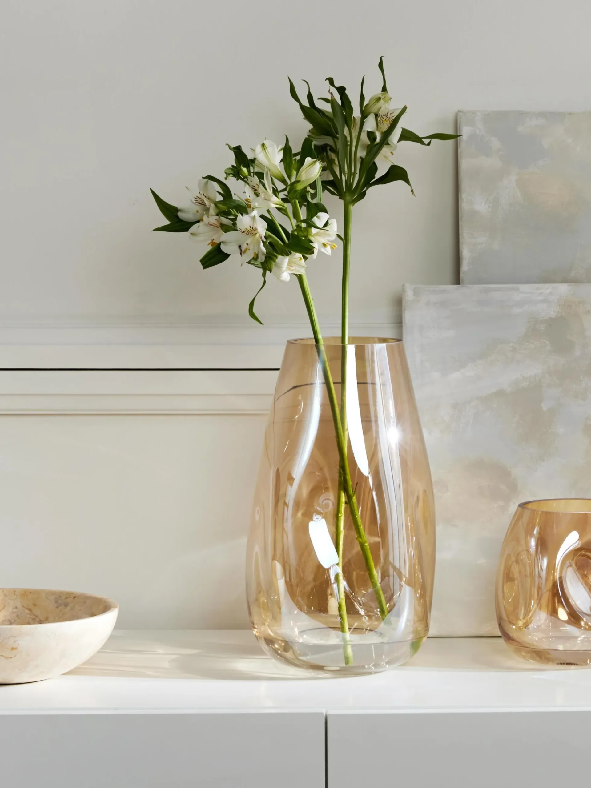 Vaso grande in vetro soffiato Luster