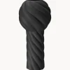 Vaso in ceramica dipinto a mano Twist Pillar, alt. 34 cm