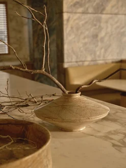 Vaso in marmo Dune, alt.15 cm
