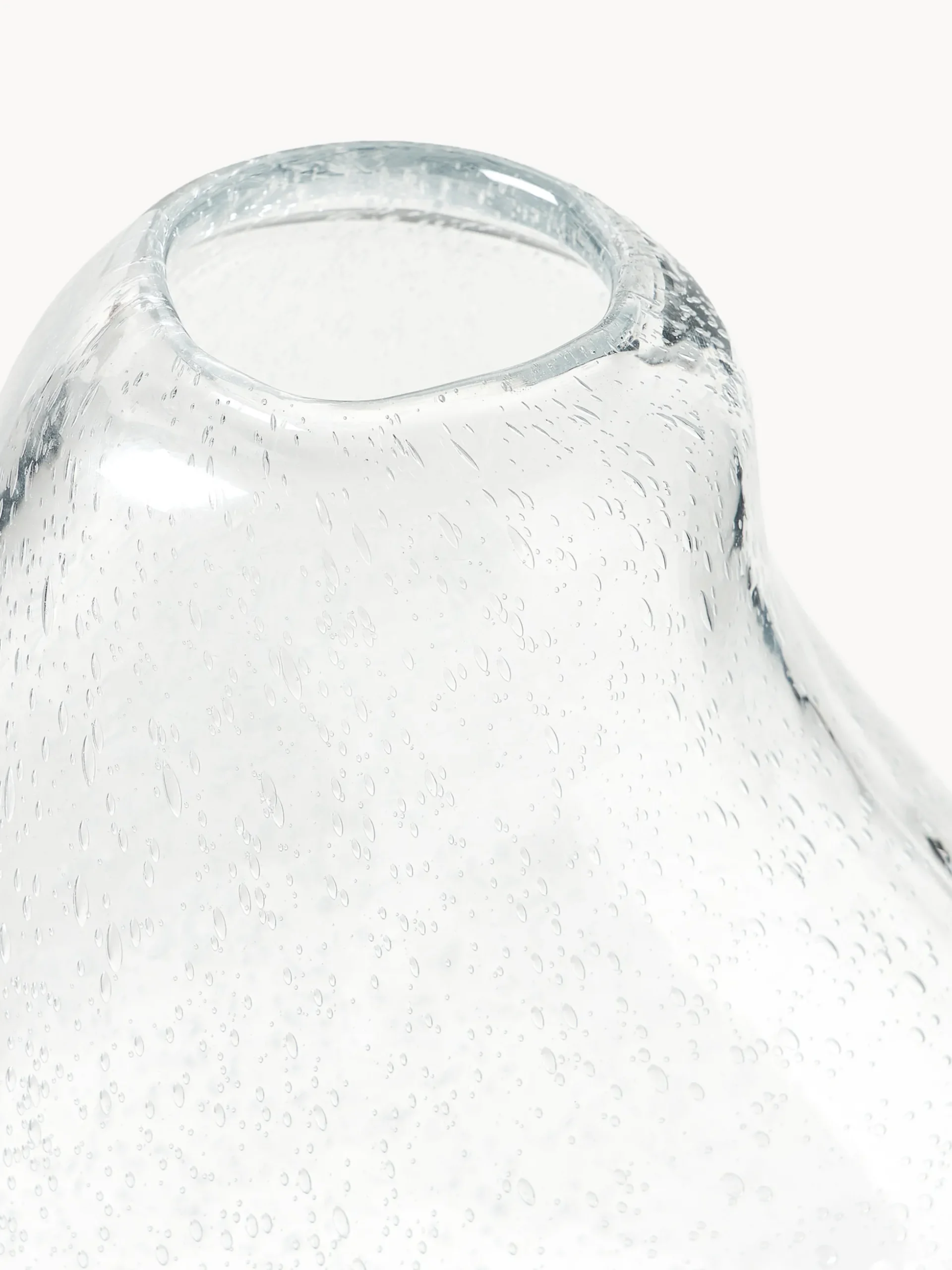Vaso in vetro con bolle d'aria Nicky, alt. 30 cm
