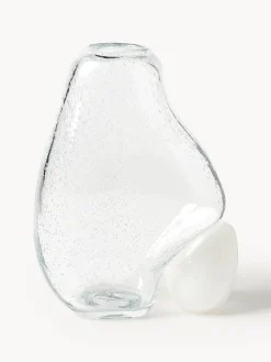Vaso in vetro con bolle d'aria Nicky, alt. 30 cm