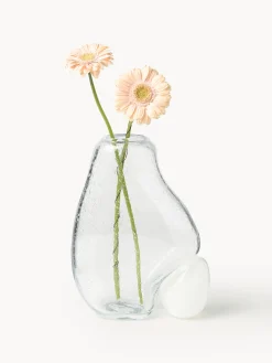 Vaso in vetro con bolle d'aria Nicky, alt. 30 cm