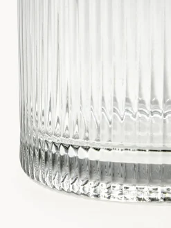 Vaso in vetro con superficie millerighe Lija, alt. 30 cm