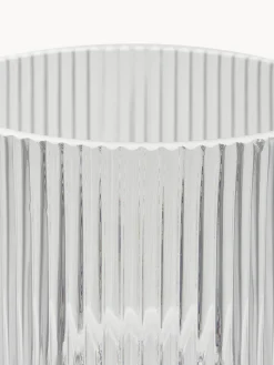 Vaso in vetro con superficie millerighe Lija, alt. 30 cm