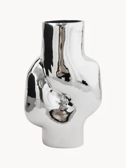Vaso in vetro fatto a mano Gleam, Alt. 32 cm