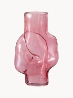 Vaso in vetro fatto a mano Gleam, Alt. 32 cm