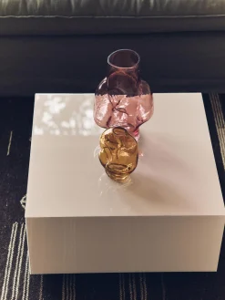 Vaso in vetro fatto a mano Gleam, Alt. 32 cm