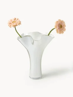 Vaso in vetro fatto a mano Ona, alt. 30 cm