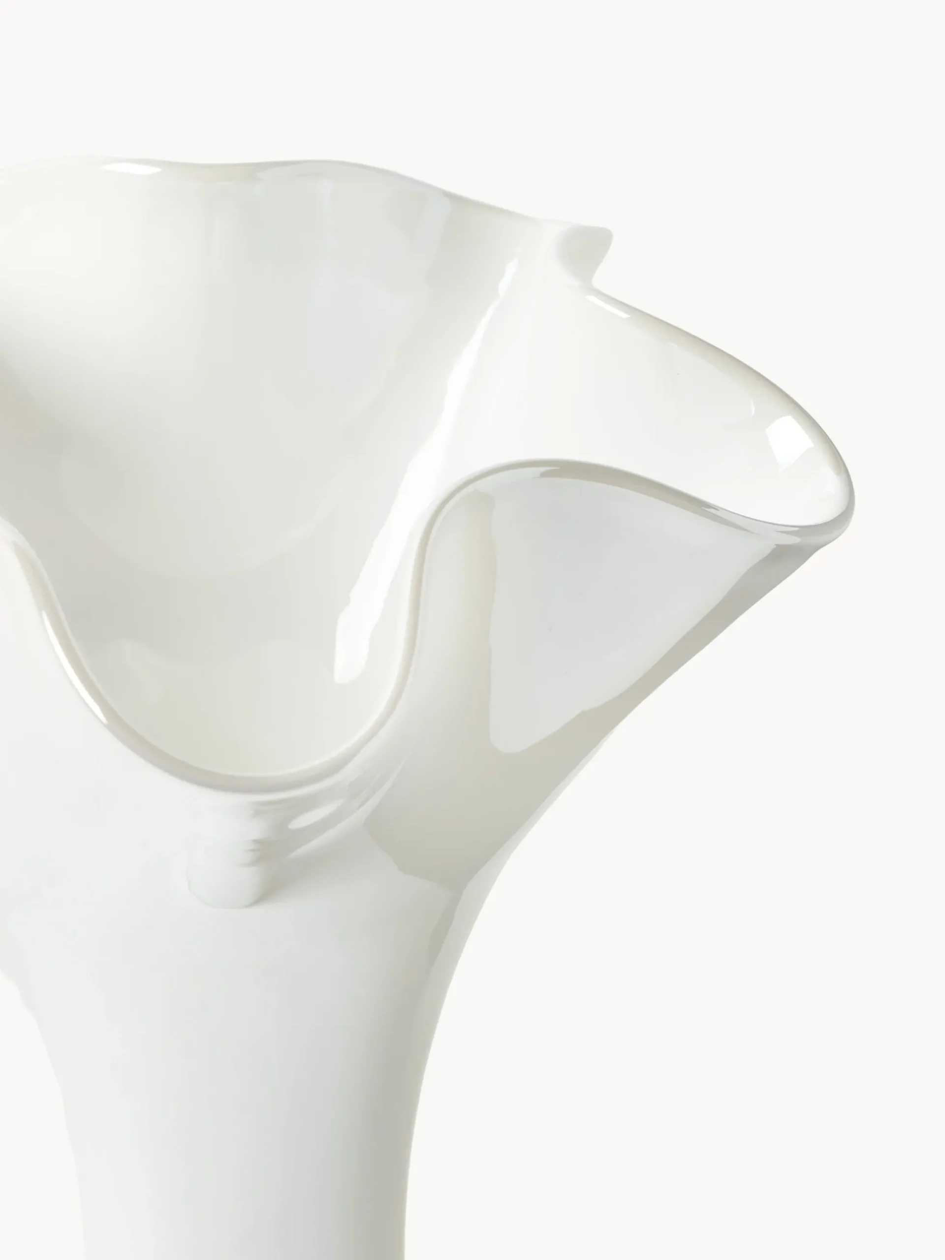 Vaso in vetro fatto a mano Ona, alt. 30 cm