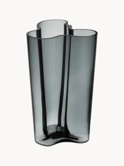 Vaso in vetro soffiato Aalto, alt. 20 cm