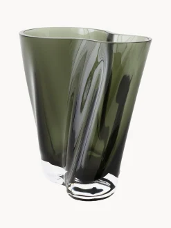Vaso in vetro soffiato a mano Aer, alt. 19 cm