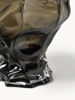 Vaso in vetro soffiato Ammonit, alt. 30 cm