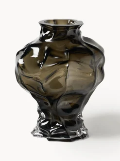 Vaso in vetro soffiato Ammonit, alt. 30 cm