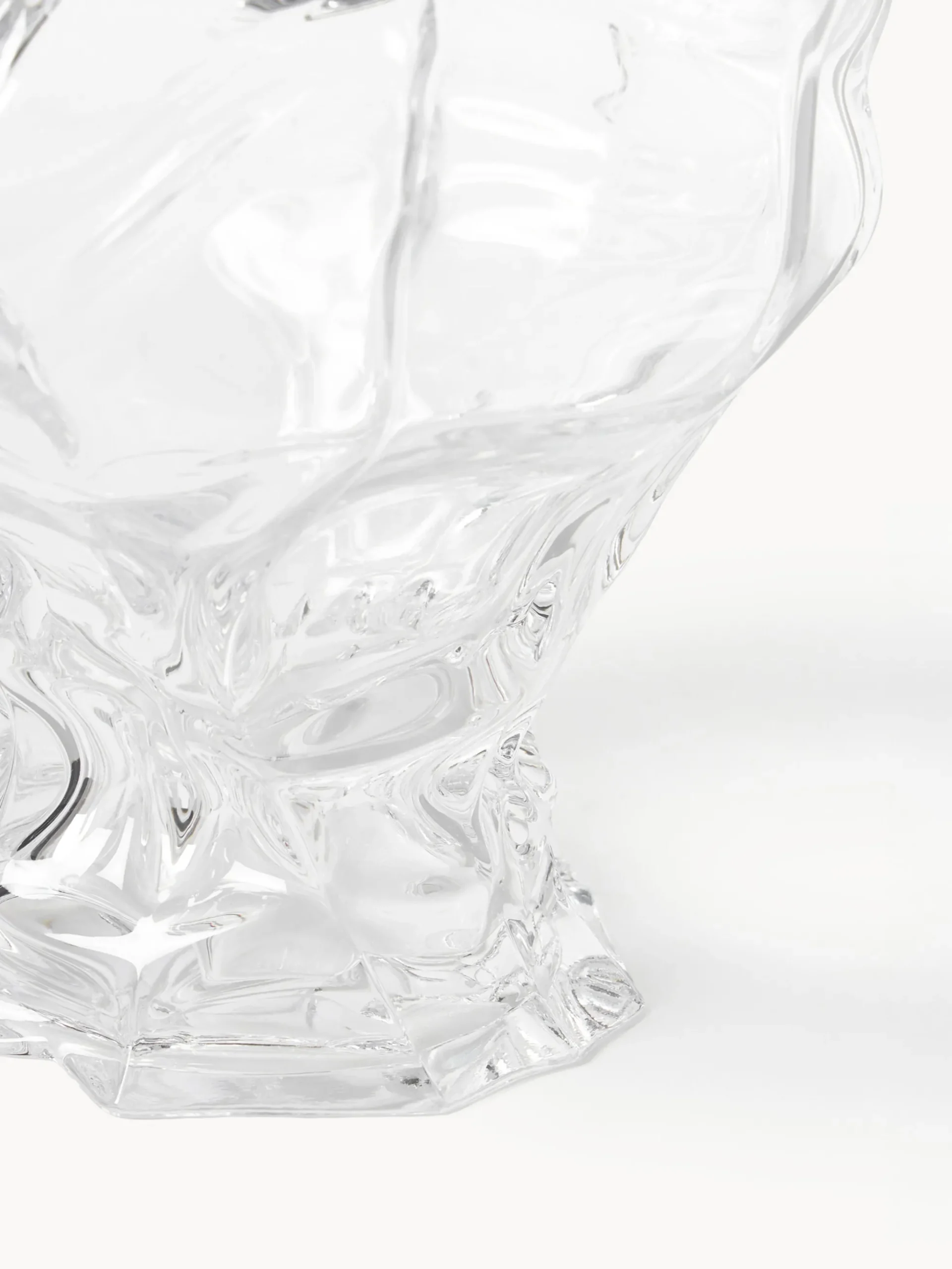 Vaso in vetro soffiato Ammonit, alt. 30 cm