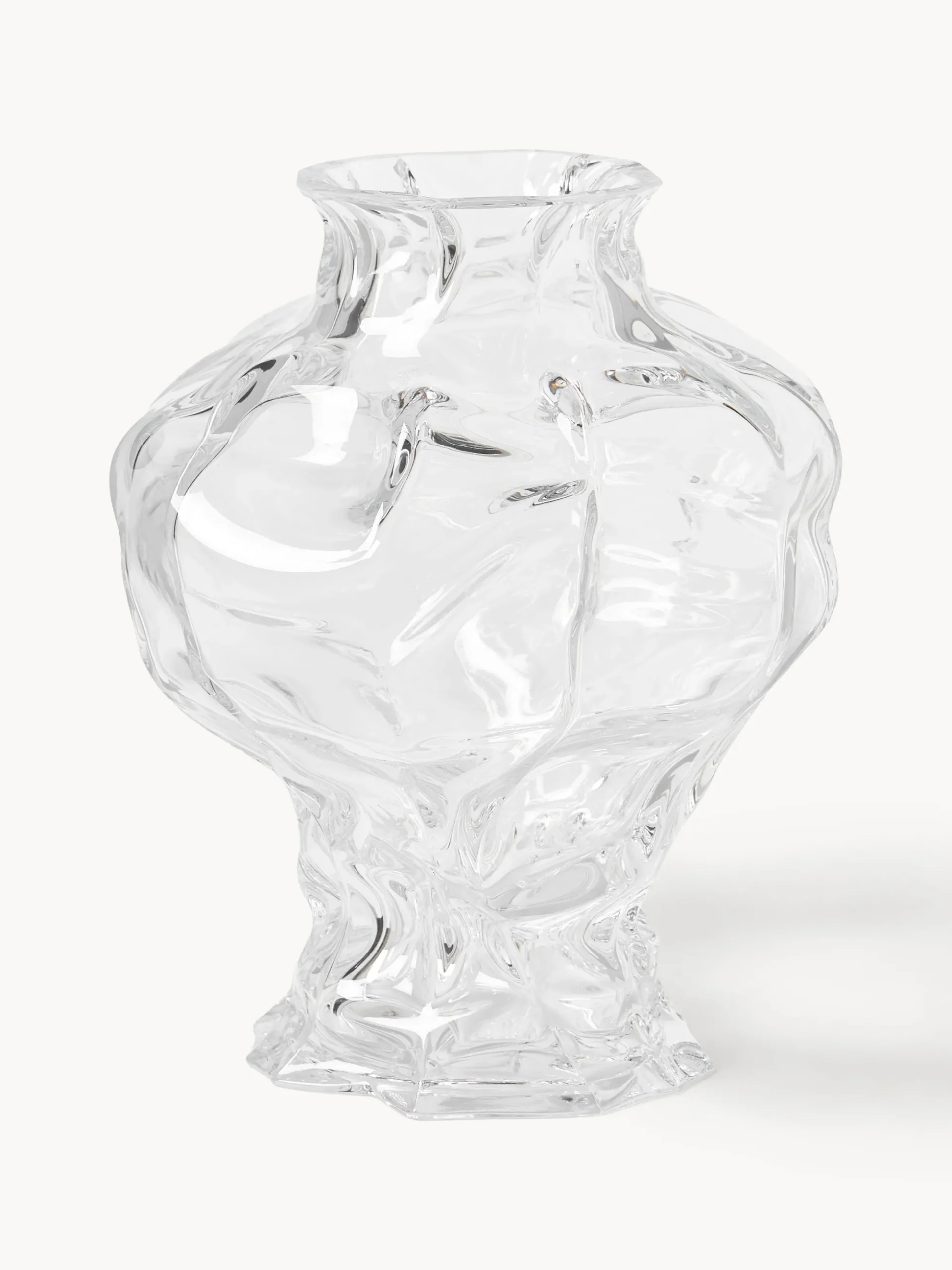 Vaso in vetro soffiato Ammonit, alt. 30 cm