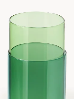 Vaso in vetro soffiato Bouquet Tube, alt. 27 cm