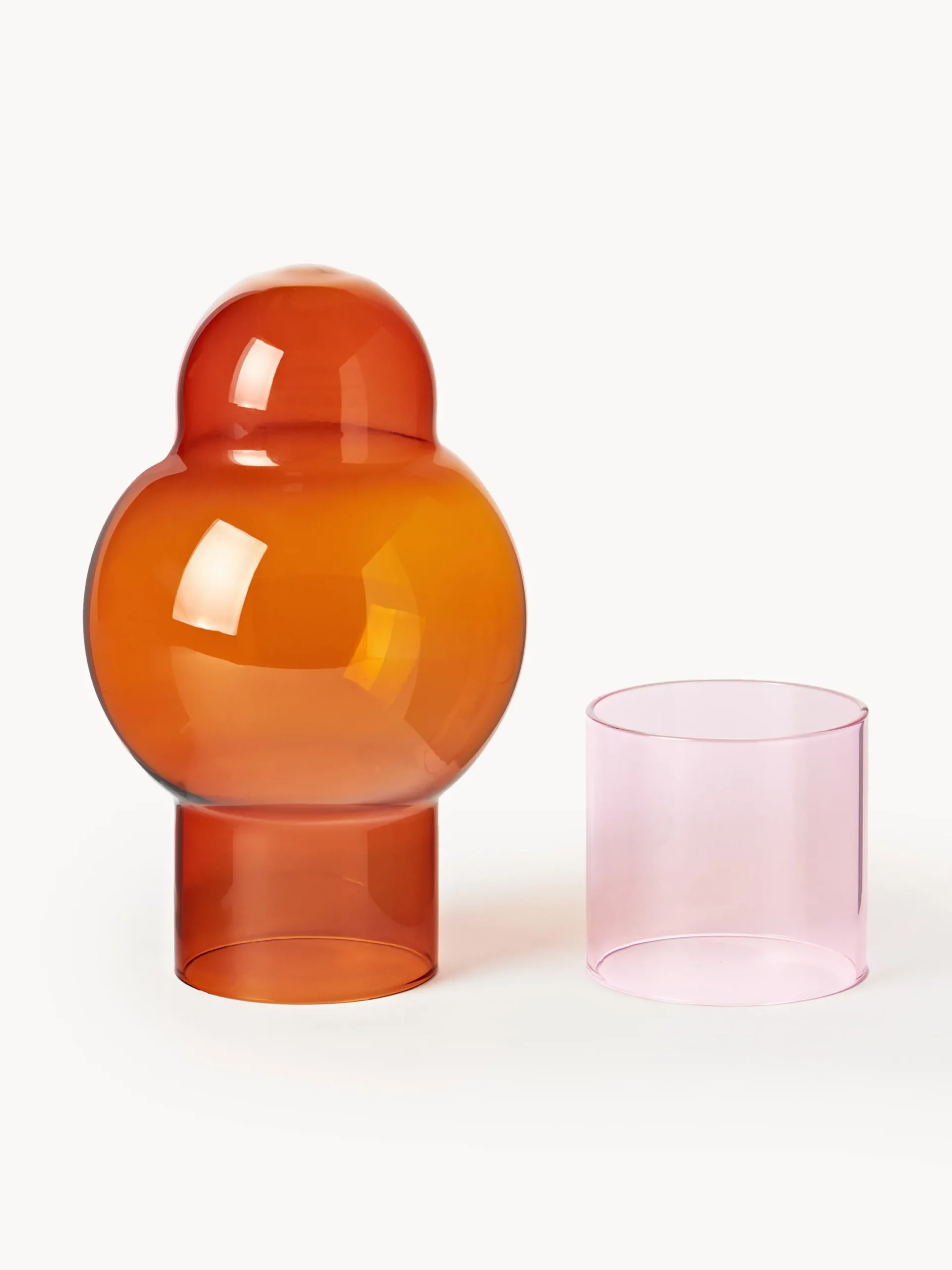 Vaso in vetro soffiato Bubble, alt. 27 cm