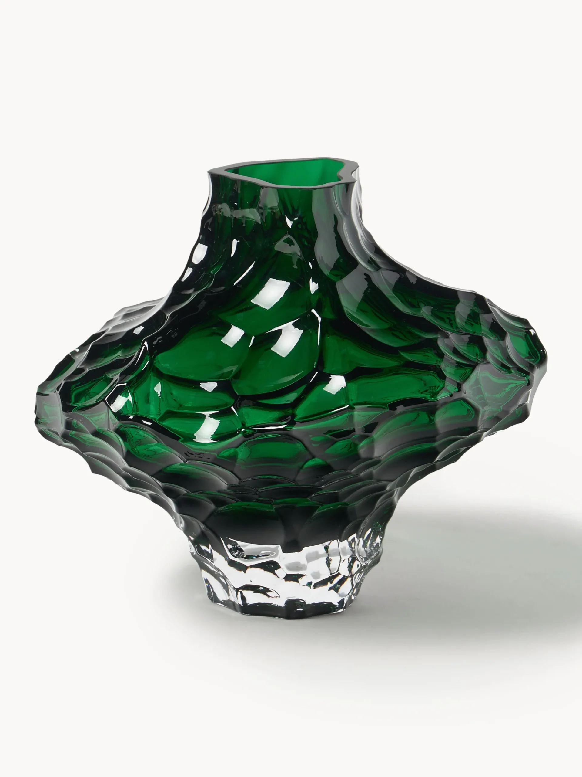 Vaso in vetro soffiato Canyon, alt. 23 cm