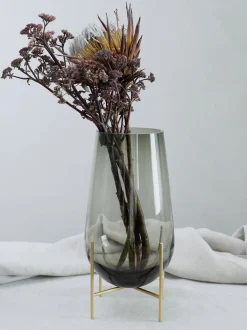 Vaso in vetro soffiato Échasse, alt. 28 cm