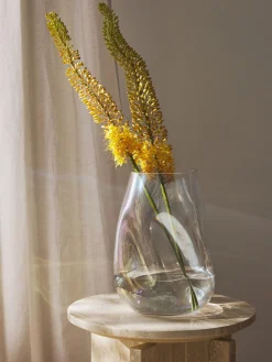 Vaso in vetro soffiato iridescente Rainbow, alt. 26 cm