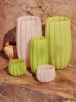 Vaso in vetro soffiato Melon, alt. 38 cm