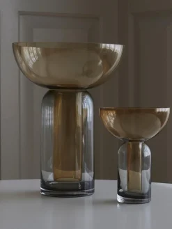 Vaso in vetro soffiato Torus, alt. 20 cm