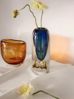 Vaso in vetro soffiato Tyron, alt. 33 cm