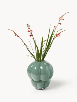 Vaso in vetro soffiato Uva, alt. 28 cm