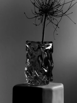 Vaso in vetro soffiato Virelle, alt. 24 cm