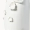 Vaso smaltato con decoro a conchiglia Mar, alt. 31 cm