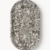 Vassoio da portata in marmo ingegnerizzato Elara, larg.38 cm