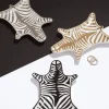 Vassoio decorativo di design in porcellana Zebra
