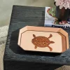 Vassoio decorativo dipinto a mano con motivo tartaruga Fauna