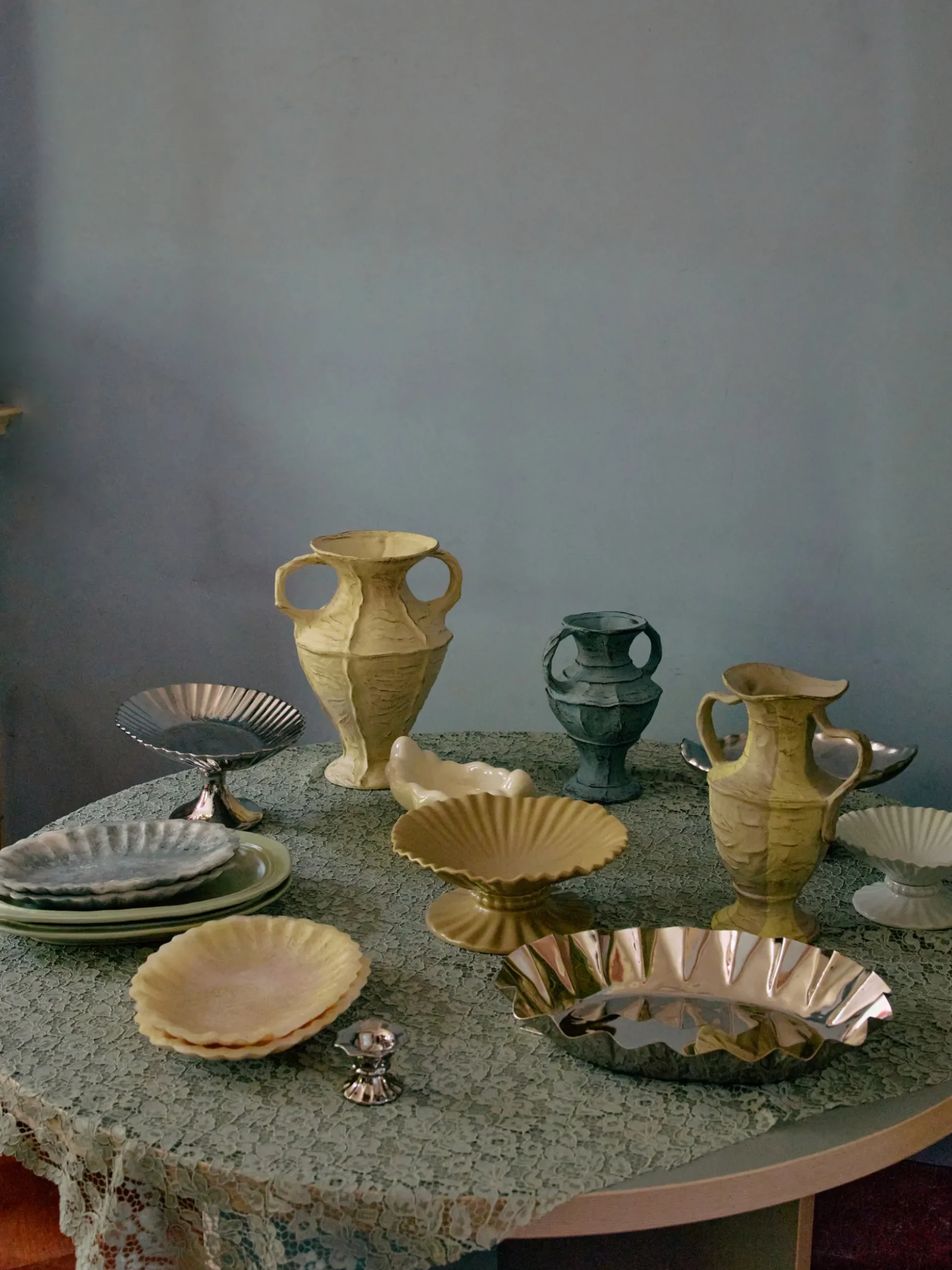 Vassoio decorativo in acciaio inossidabile New Classics