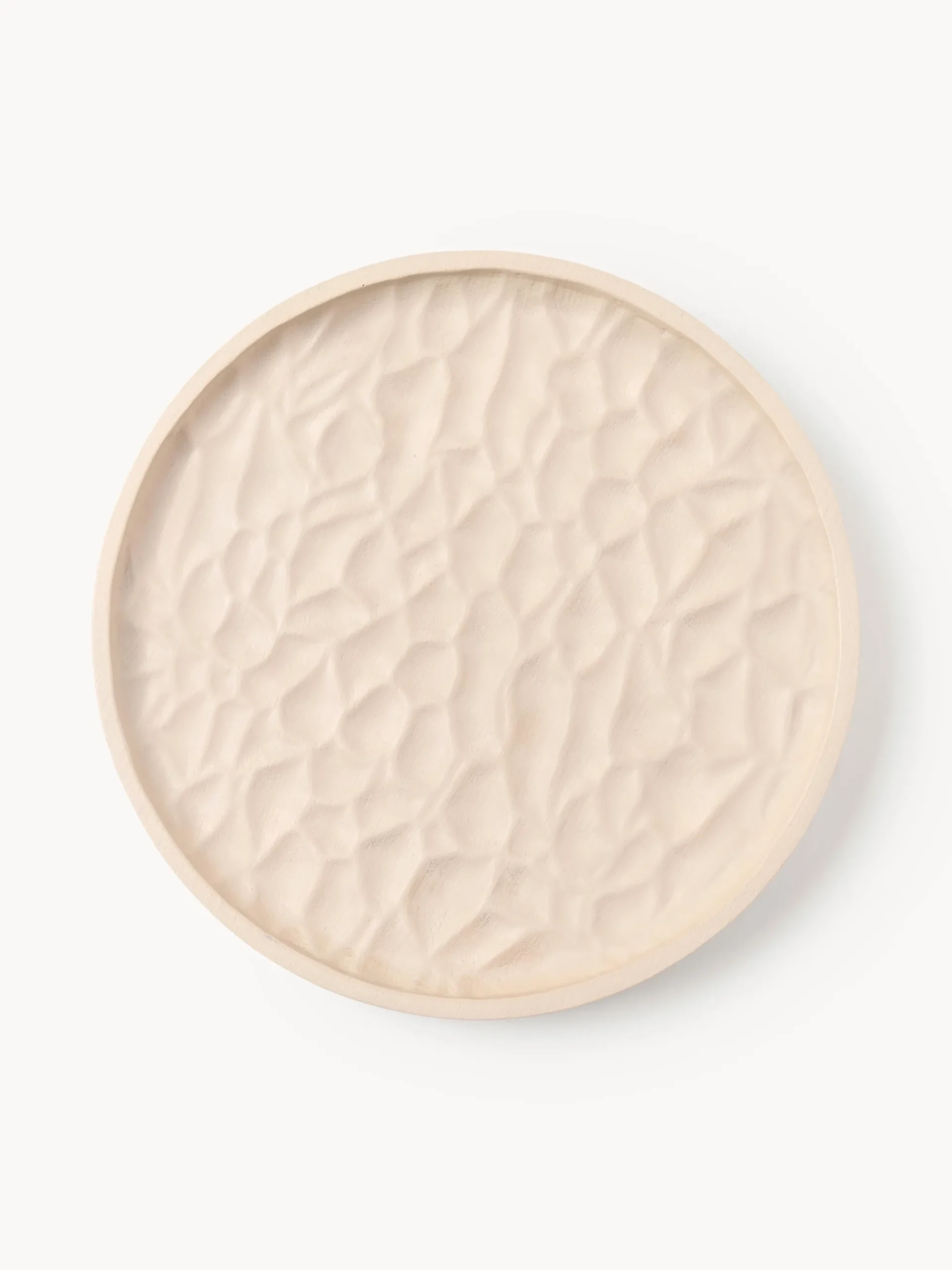 Vassoio decorativo in legno di frassino Camila, Ø 25 cm