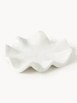 Vassoio decorativo in marmo fatto a mano Gaia, Ø 20 cm